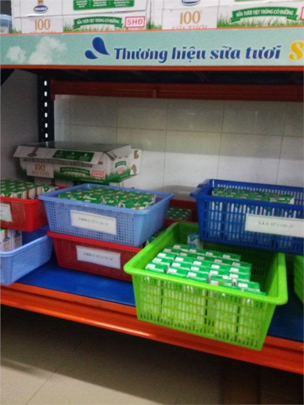 QUY TRÌNH PHÂN PHÁT SỮA HỌC ĐƯỜNG CHO TRẺ MẪU GIÁO.
